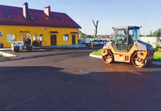 Устройство асфальтобетонного покрытия